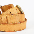 Auth Louis Vuitton Vachetta Leather Shoulder Strap Adjustable Tan Vintage XY266