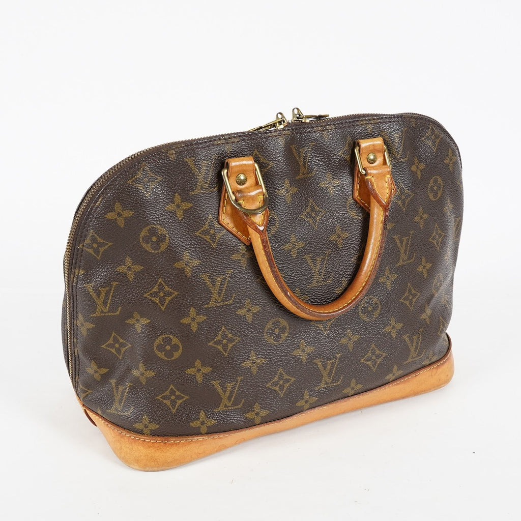 Louis Vuitton Alma PM M51130 Monogram Canvas Handbag Brown Vintage 08A282860015