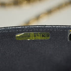 Chanel Caviar Quilted Wallet On Chain WOC Black Crossbody Bag Gold 07E2620790012
