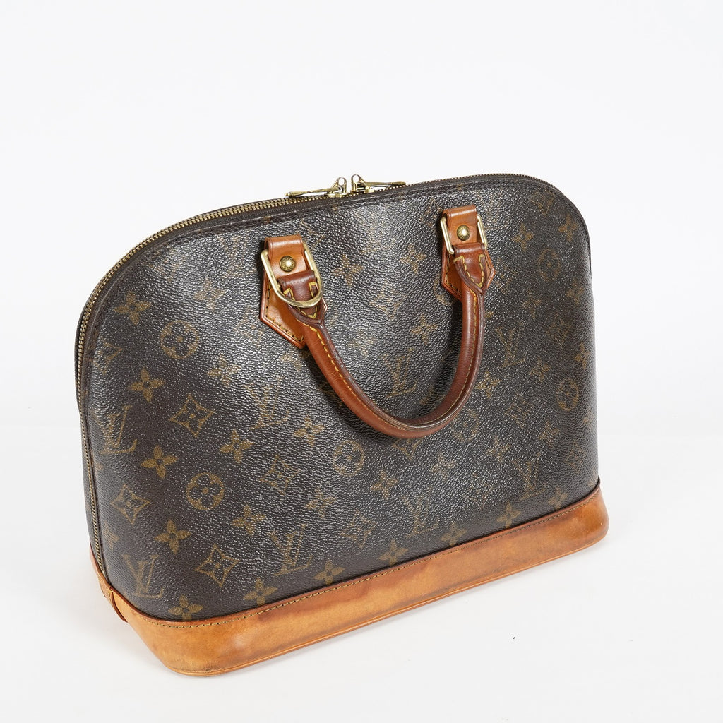 Louis Vuitton Alma PM M51130 Monogram Canvas Brown Handbag Vintage 08A382860003