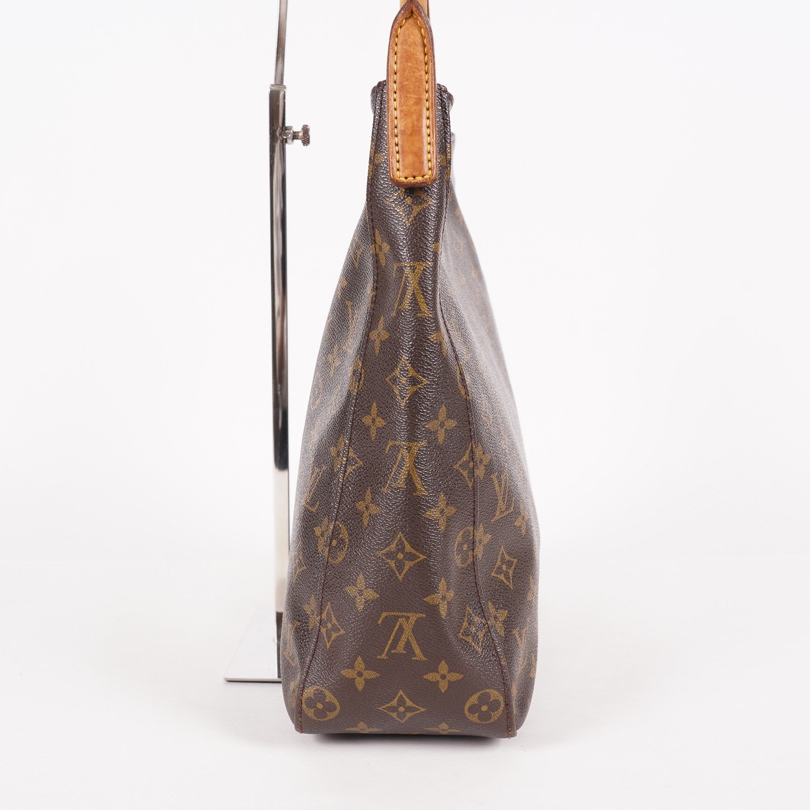 Louis Vuitton Looping GM M51145 Monogram Canvas Shoulder Bag Brown 07E023410004