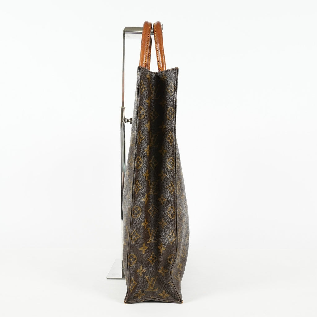 Louis Vuitton Sac Plat M51140 Monogram Canvas Brown Used Tote Bag 09E192530010