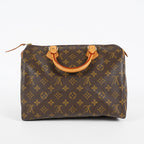 Louis Vuitton Speedy 30 Monogram Canvas Handbag Brown Used M41526 07A188980424