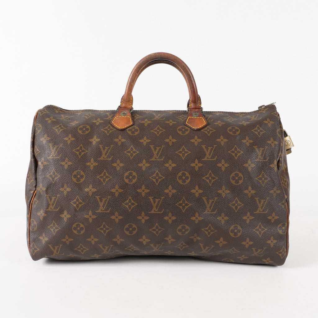Authentic Louis Vuitton Monogram Speedy 40 Hand Boston Bag M41522 03E194510002