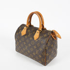 Louis Vuitton Monogram Speedy 25 Boston Handbag Brown Canvas M41528 07E057150029