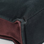 Hermes Fourre-Tout GM Bordeaux Black Canvas Tote Bag Handbag Used 08E06825008