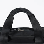 CHANEL Sports Line Boston Bag 40cm Black Canvas Used Vintage Duffle 07E186930027