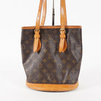 Authentic Louis Vuitton Monogram Bucket PM Shoulder Tote Bag M42238 02E242640018