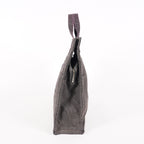 Auth Hermes Herline Tote MM Gray Canvas Silver HW Vintage Purse Used 07E22605005