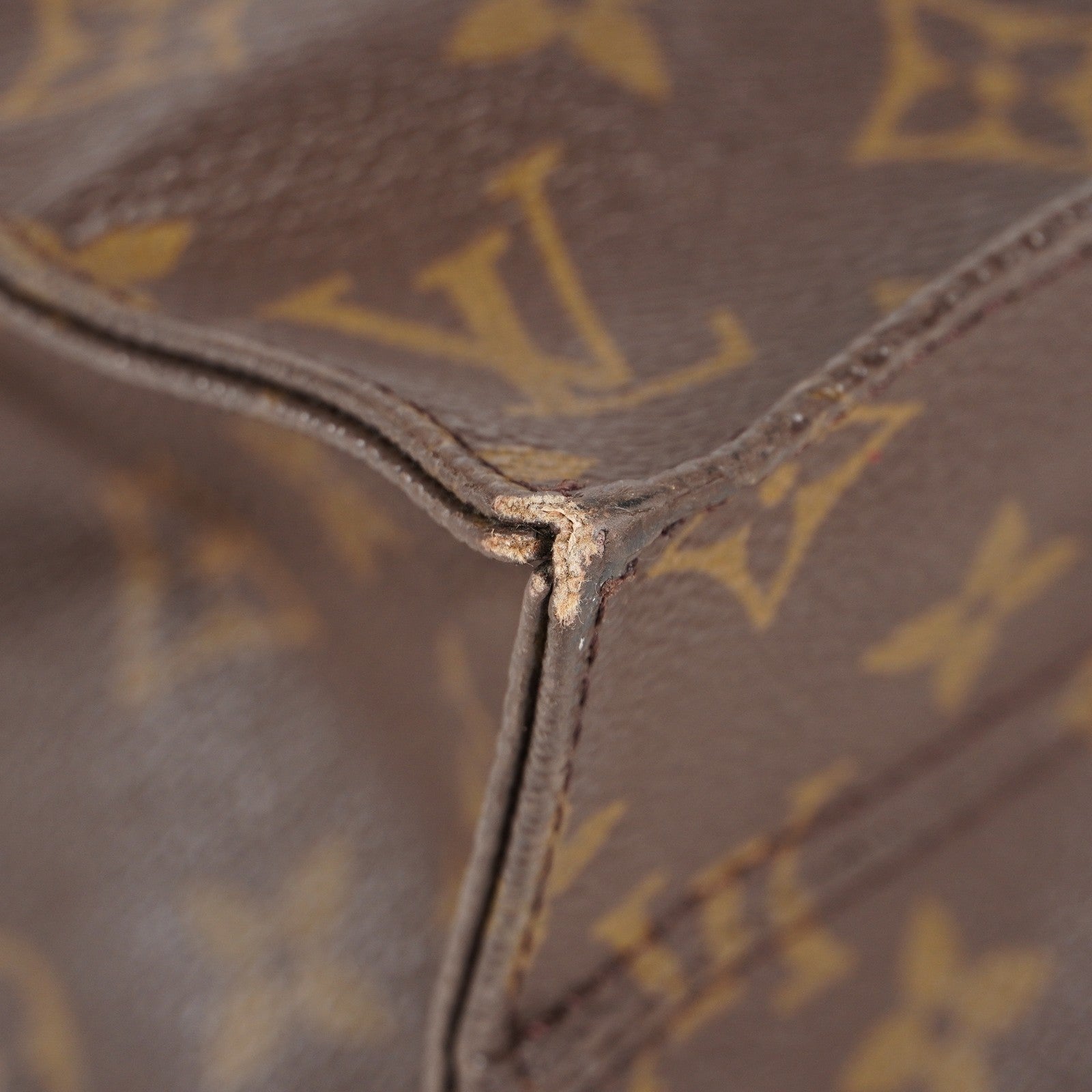 LOUIS VUITTON Sac Plat Handbag Monogram Canvas Brown M51140 06E092310012
