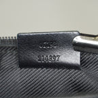 Gucci GG Canvas Boat Pochette Black Shoulder Pouch Bag Vintage Used 08E052090002