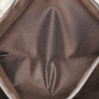 Gucci GG Supreme Canvas Tote Bag Beige Brown Leather Trim Used 08E112310030