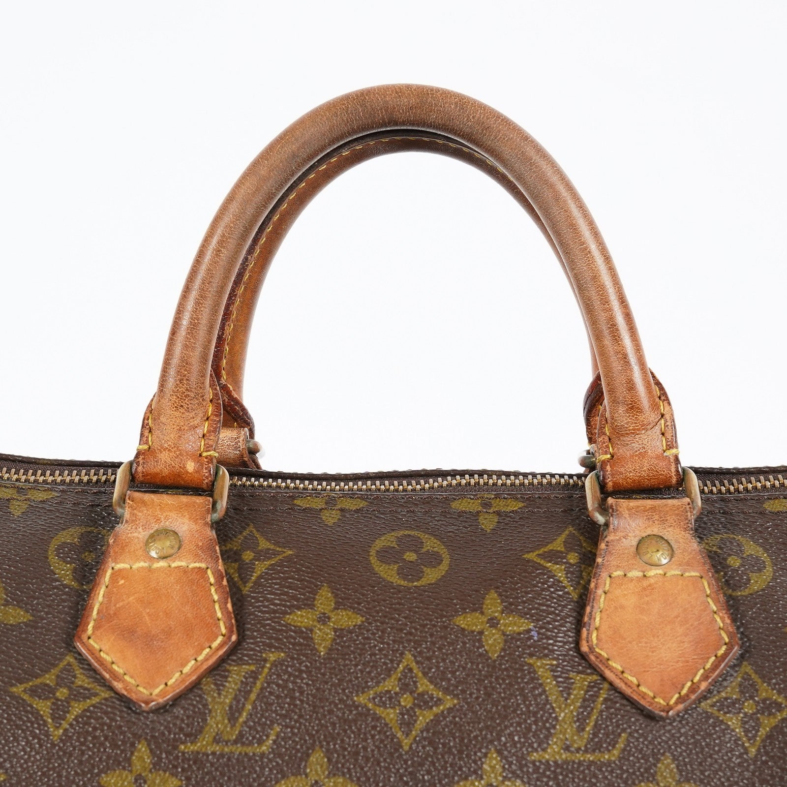 Louis Vuitton Monogram Speedy 30 Hand Bag M41526 Brown Vintage Used 07P034273507