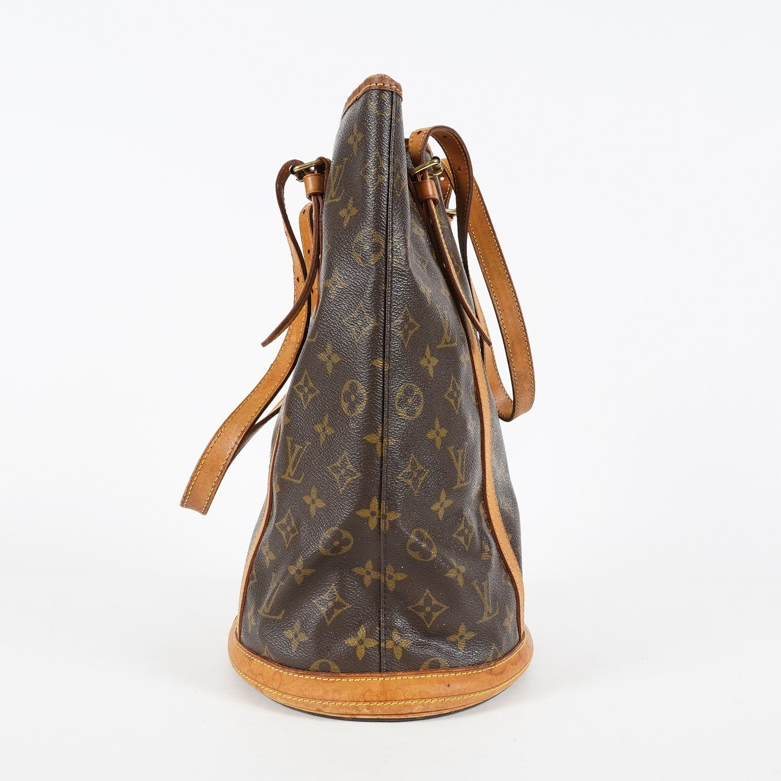 Louis Vuitton Monogram Bucket GM Shoulder Tote Bag Brown M42236 07E191760017