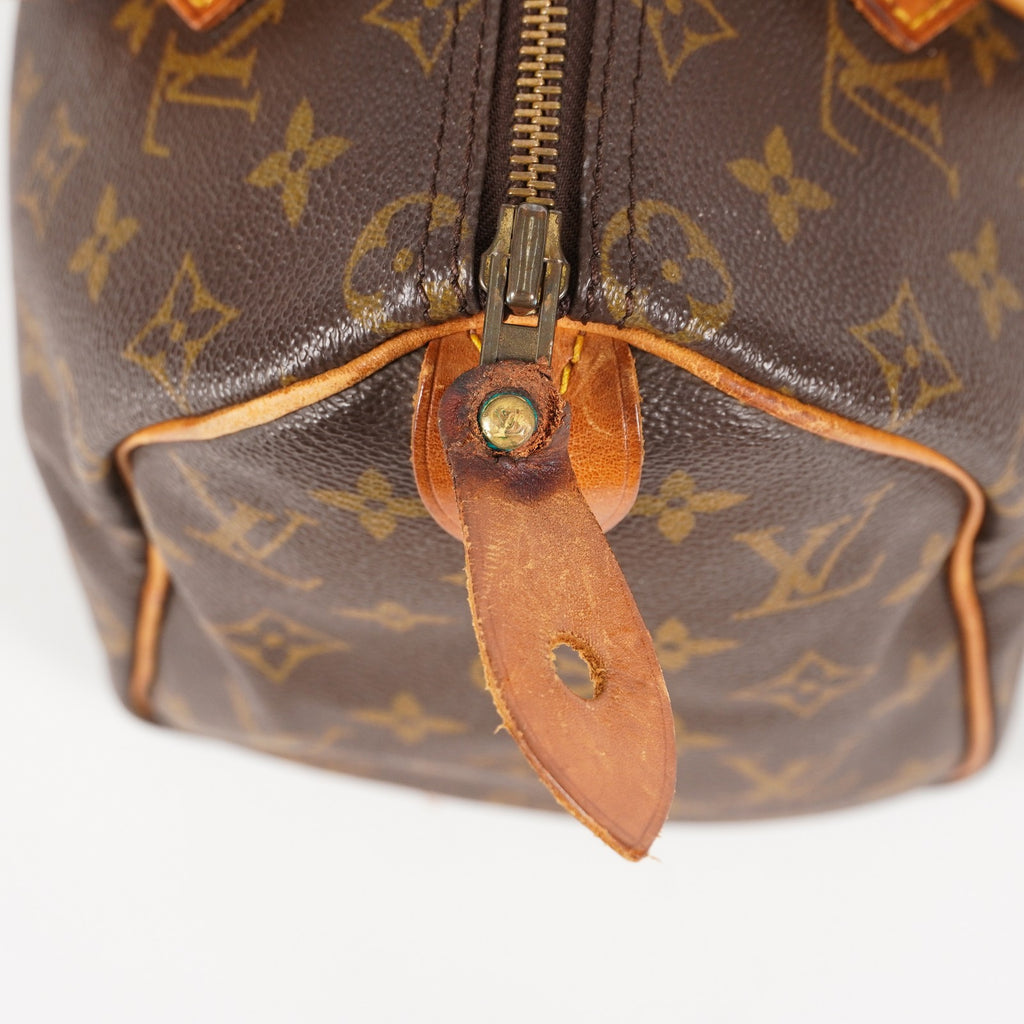 Authentic Louis Vuitton Monogram Speedy 25 Handbag vintage M41528 05E105280029