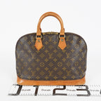 Louis Vuitton Alma PM M51130 Monogram Canvas Brown Bag Used Vintage 08A103088803