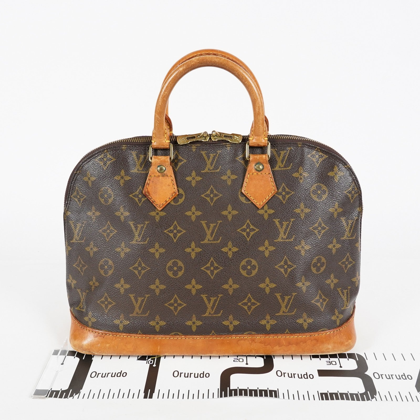 Louis Vuitton Alma PM M51130 Monogram Canvas Brown Bag Used Vintage 08A103088803