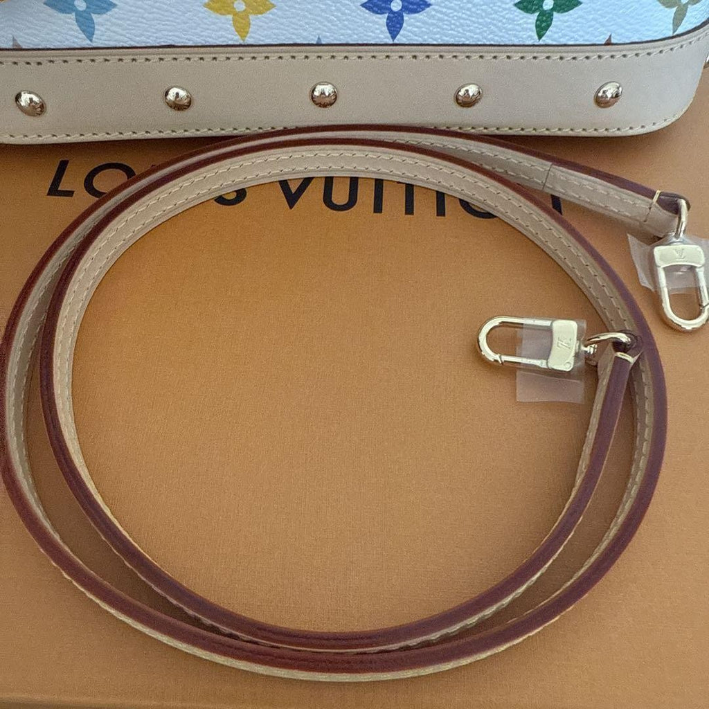 AUTHENTIC Louis Vuitton Takashi Murakami Alma BB multi Handbag Bag 2025 w/strap