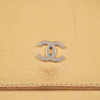 AUTHENTIC Chanel VINTAGE Beige Sevruga Compact Wallet 05E561045016