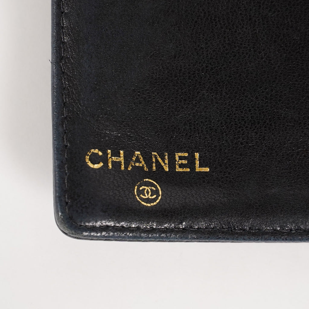 Chanel Black Calfskin Long Wallet Purse 02A052516805