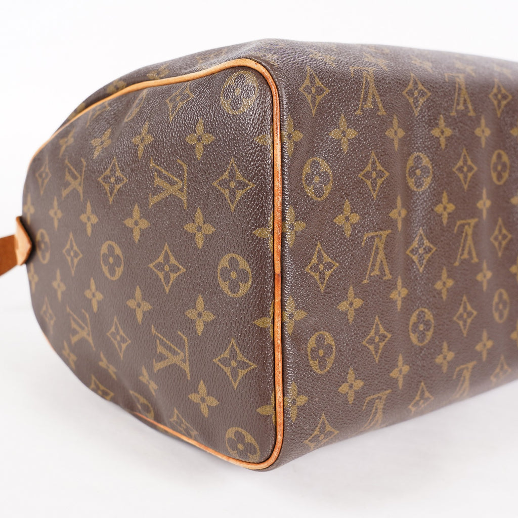 Louis Vuitton Speedy 40 M41522 Monogram Canvas Boston Handbag Brown 07A115148005
