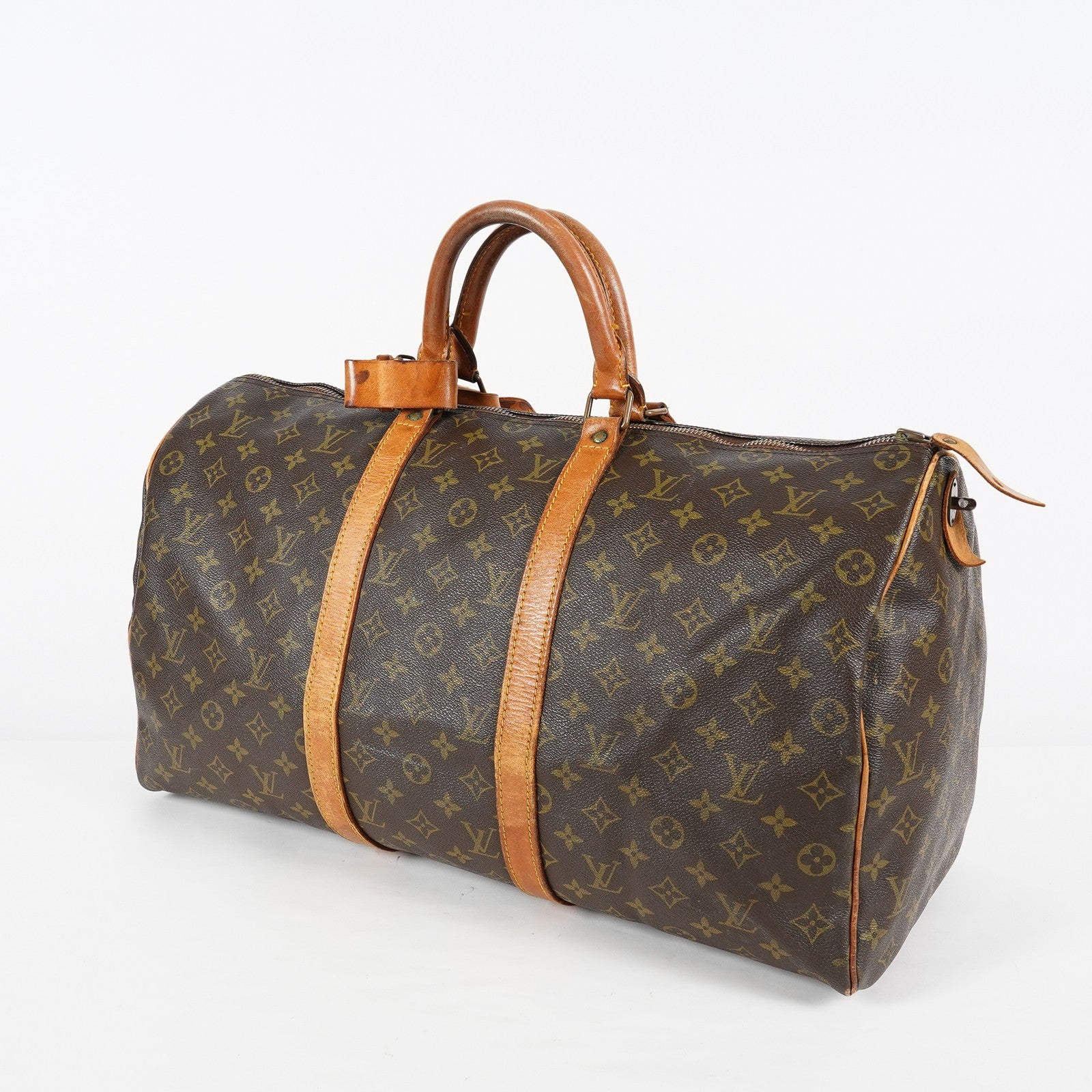 Louis Vuitton Keepall 45 Monogram Canvas Brown Duffle M41428 Used 08A143546403