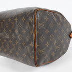 Louis Vuitton Speedy 30 M41526 Monogram Canvas Bag Brown Vintage 07A064118408
