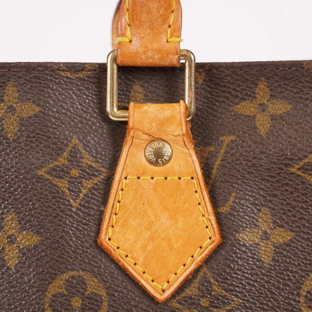 LOUIS VUITTON Sac Plat Handbag Monogram Canvas Brown M51140 06E441980004
