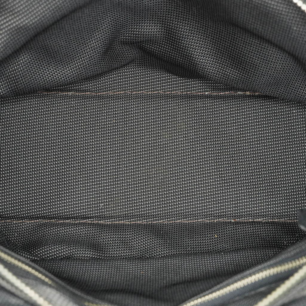 Hermes Herline MM Tote Bag Gray Canvas H Logo Used 07E20825001