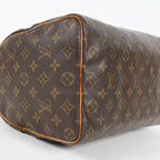 Louis Vuitton Speedy 35 Monogram Brown Boston Hand Bag M41524 Used 08E104070012