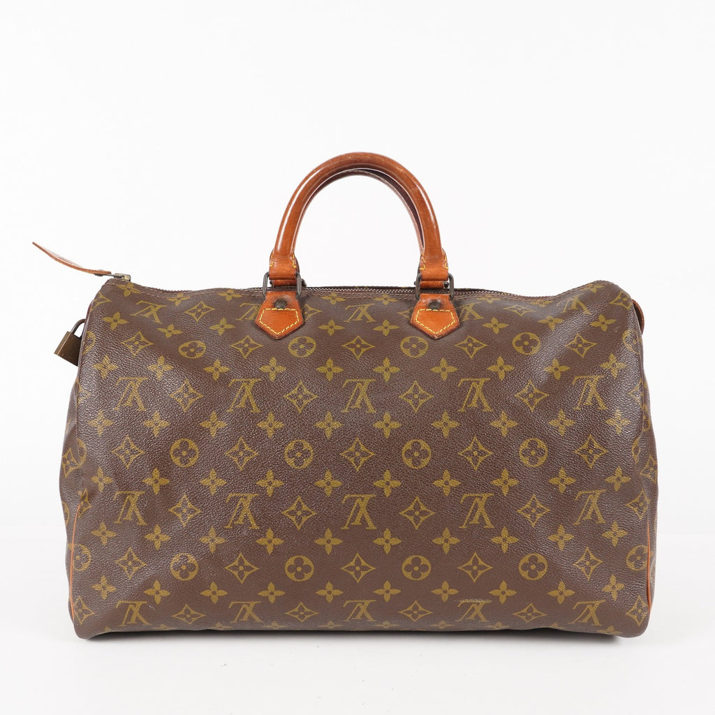 Authentic Louis Vuitton Monogram Speedy 40 Hand M41522 Boston Bag 06E044070015