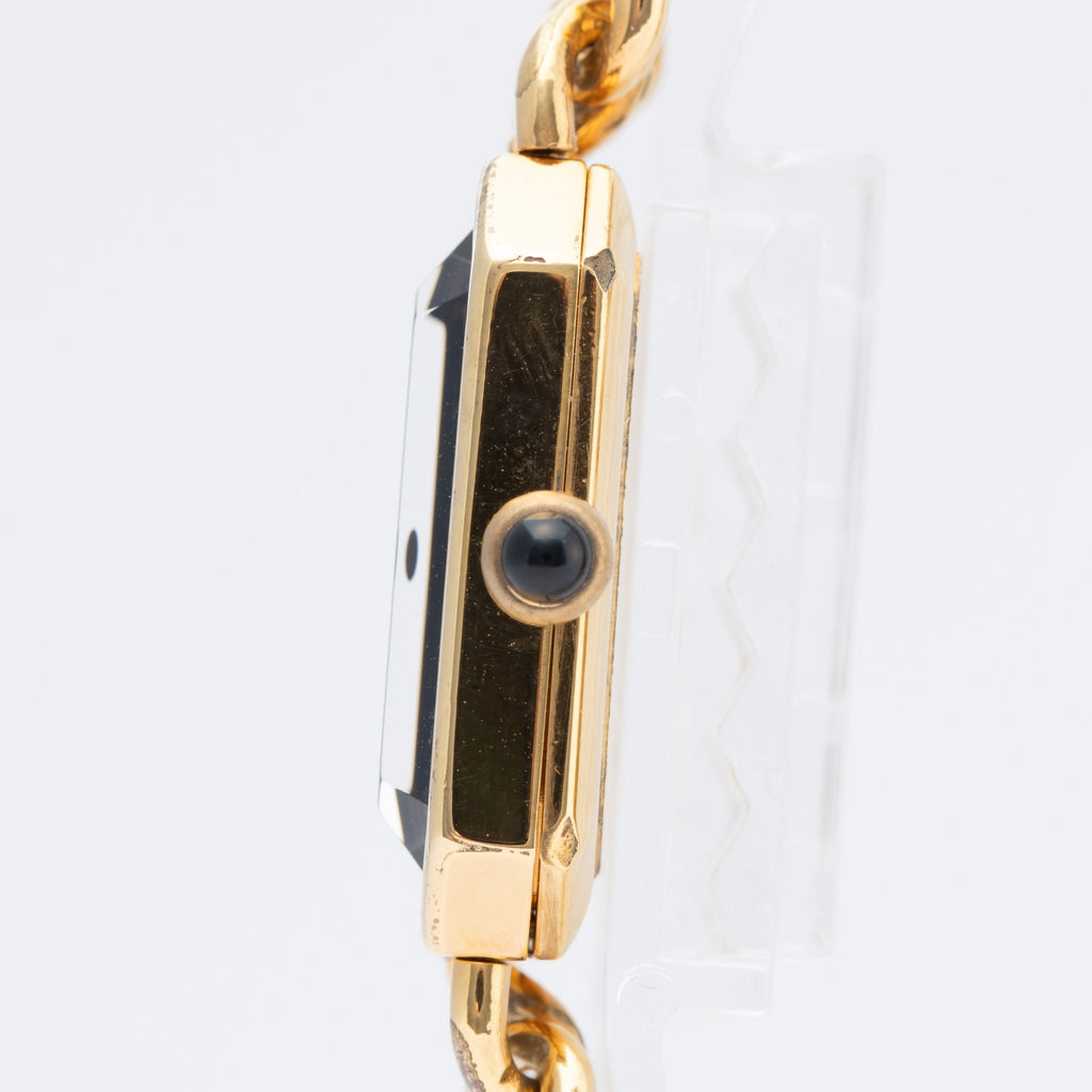 CHANEL Première Quartz Ladies Watch Gold × Black Chain Black 04E019020007