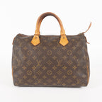 Authentic Louis Vuitton Monogram Speedy 30 Handbag M41526 vintage 06E525662803