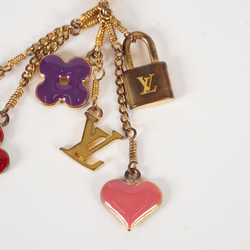 LOUIS VUITTON Pendant Sweet Monogram Necklace vintage M65391 05E191760029