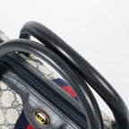 GUCCI Vintage Sherry Line GG Canvas Mini Boston Bag Navy Web 08E393190010