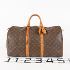 LOUIS VUITTON Keepall 50 Monogram Boston Bag Brown vintage M41426 06E173740010