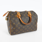 Louis Vuitton Speedy 25 M41528 Monogram Canvas Brown Used Handbag 09M346344808