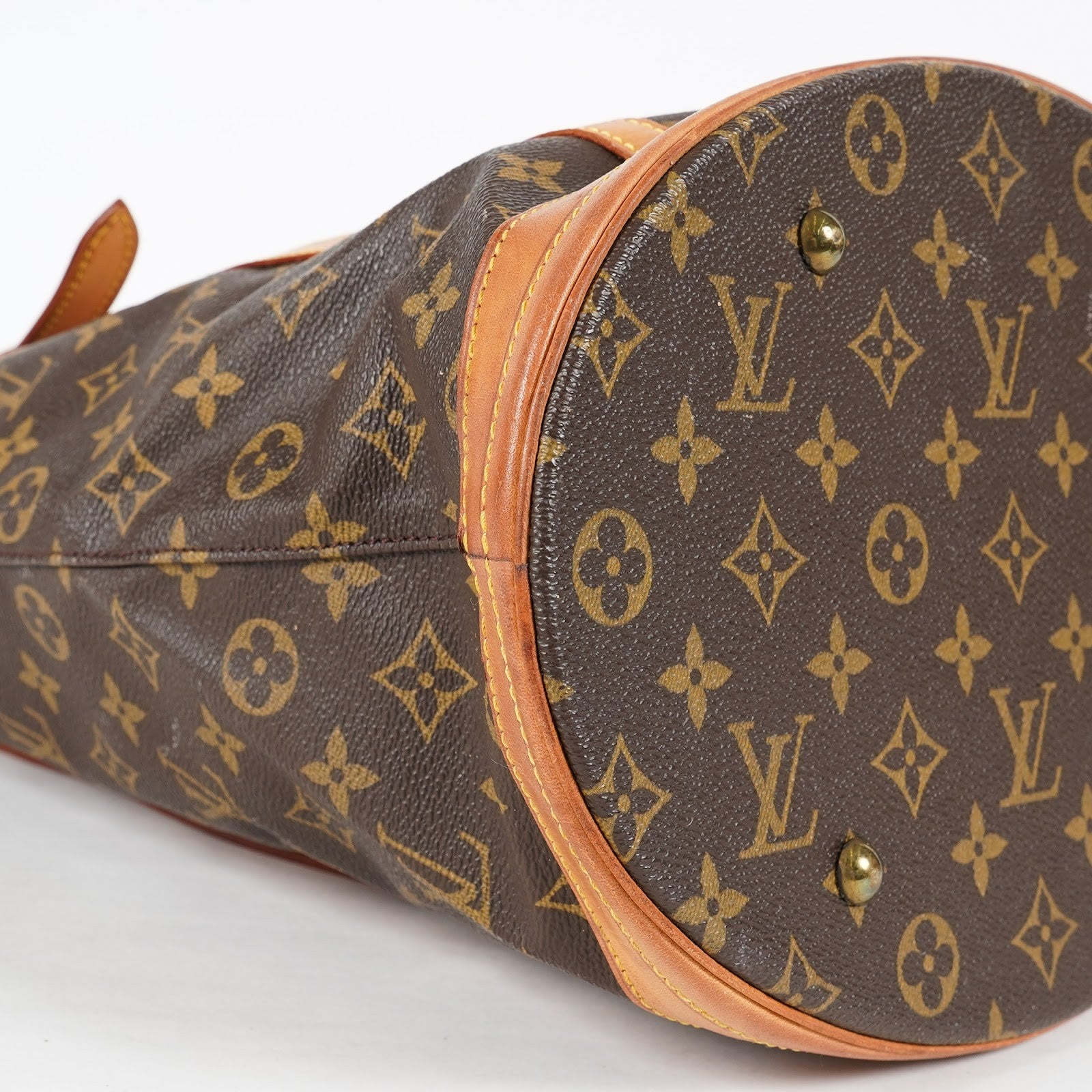 Louis Vuitton Bucket GM M42236 Monogram Canvas Brown Tote Bag Used 08E192750010