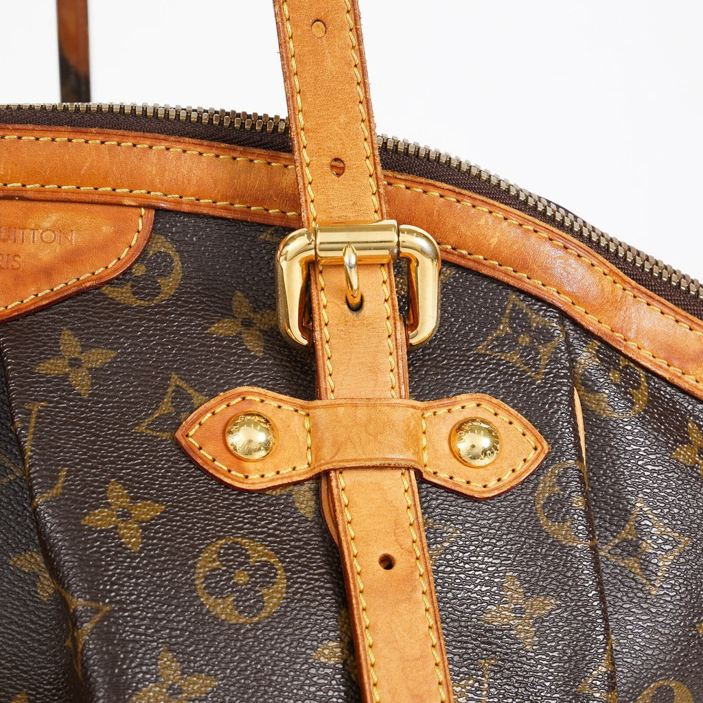 Louis Vuitton Monogram Tivoli M40143 Used Brown Canvas Handbag Tote 08E114510002