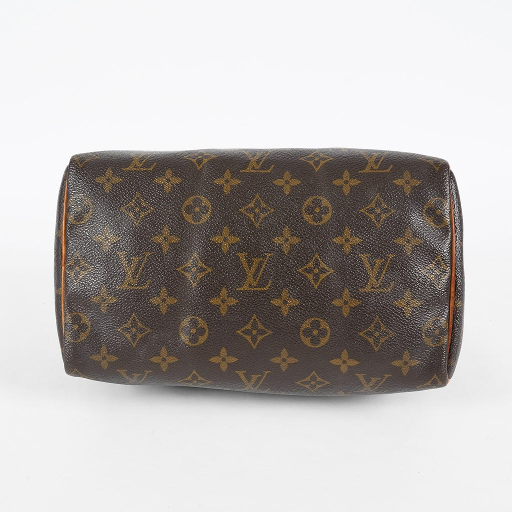 Louis Vuitton Speedy 25 M41528 Monogram Brown Boston Hand Bag Used 07E216490015