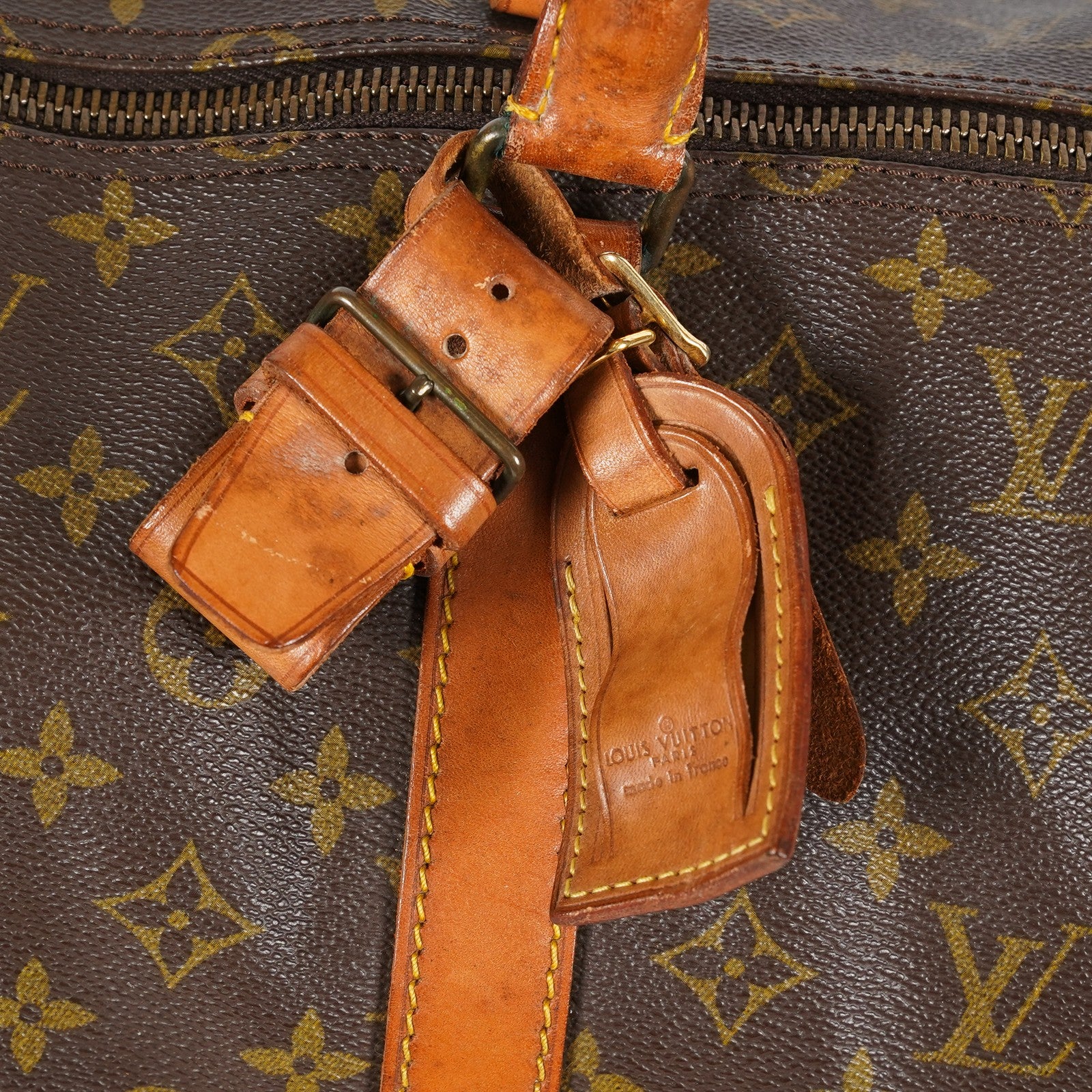 Louis Vuitton Keepall 60 M41422 Monogram Brown Duffel Bag Vintage 08E033410002