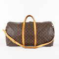 LOUIS VUITTON Monogram Keepall 60 Boston Bag LV Auth M41422 05E424070016