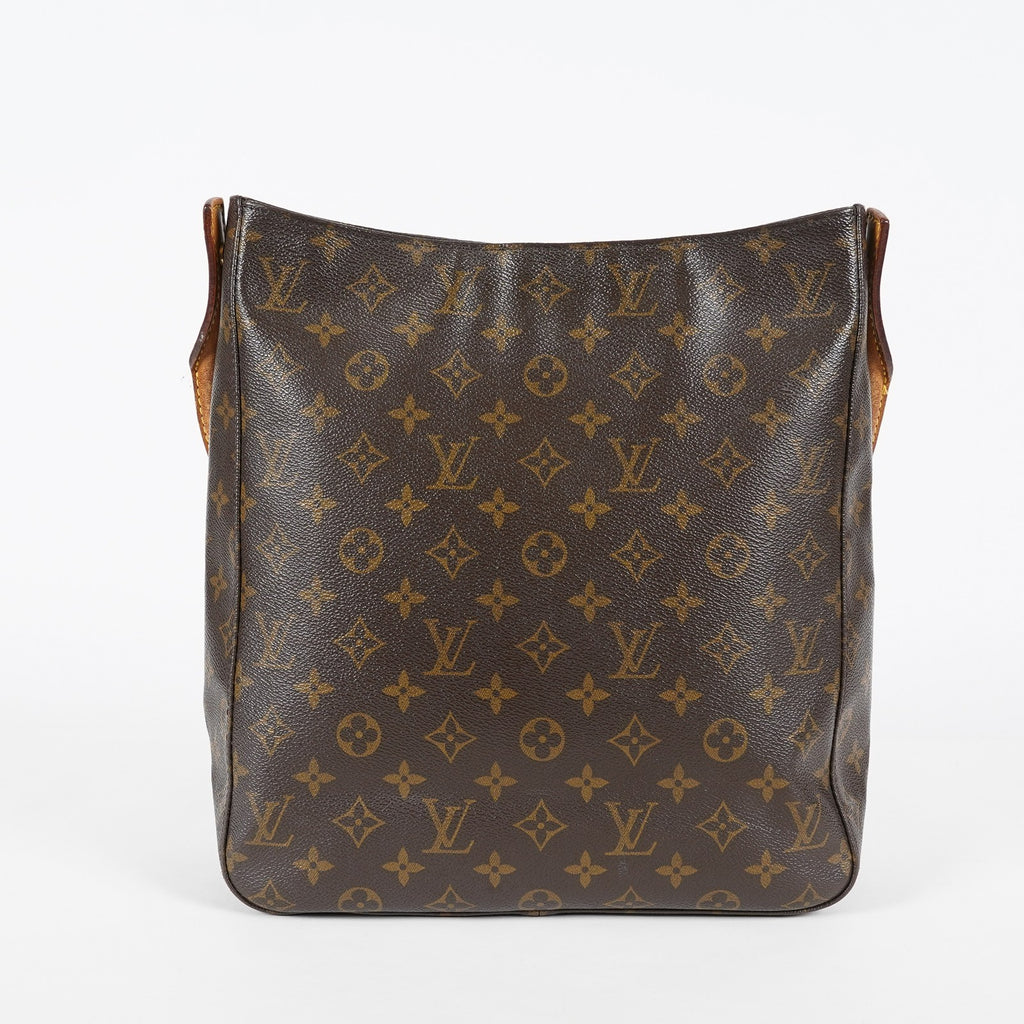 Louis Vuitton Looping GM Monogram Brown Shoulder Bag M51145 Vintage 07E163300012