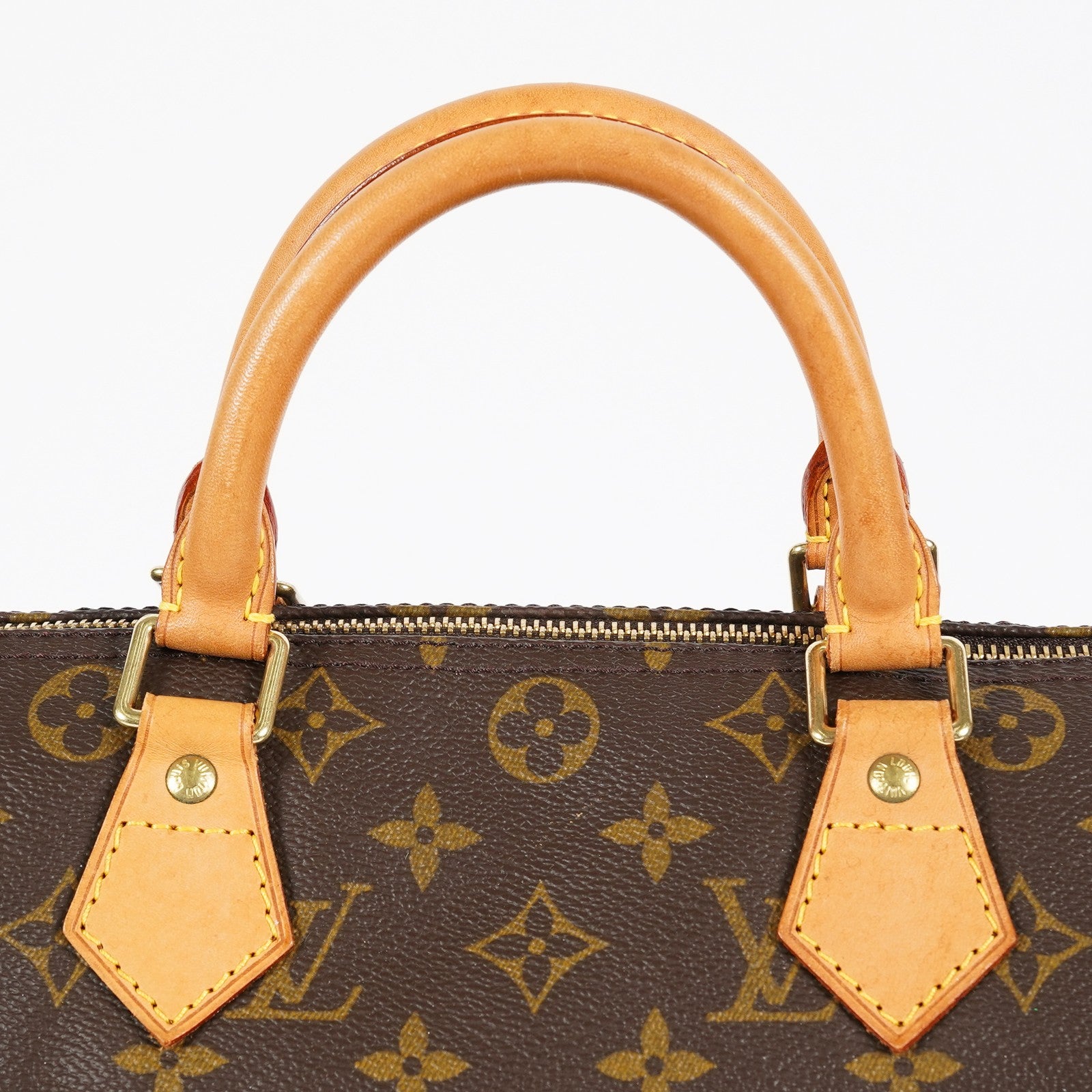 Louis Vuitton Speedy 30 Monogram Canvas Handbag Brown Used M41526 07A188980424