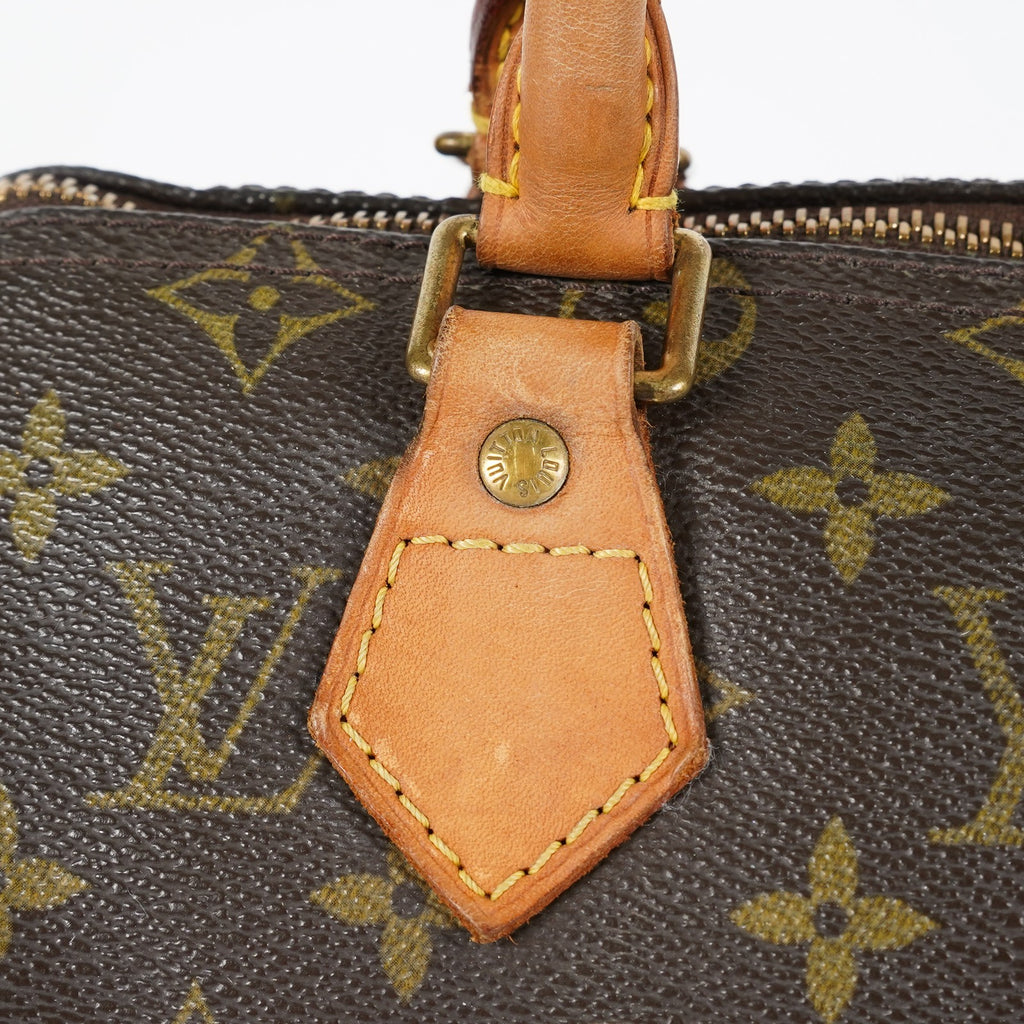 Louis Vuitton Speedy 25 Monogram Canvas Brown Handbag M41528 Used 07A047493208