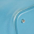 HERMES Picotin PM Blue Jean Clemence Leather Hand Tote Bag Used 07A1520592031