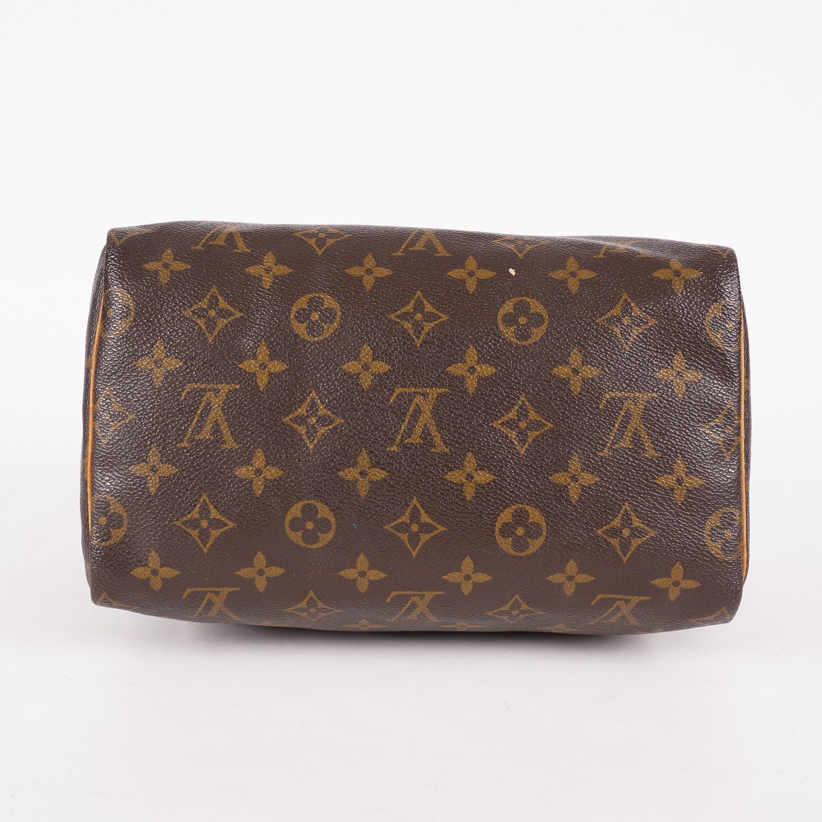 Louis Vuitton Speedy 25 M41528 Monogram Canvas Boston Handbag Brown 07A108008005