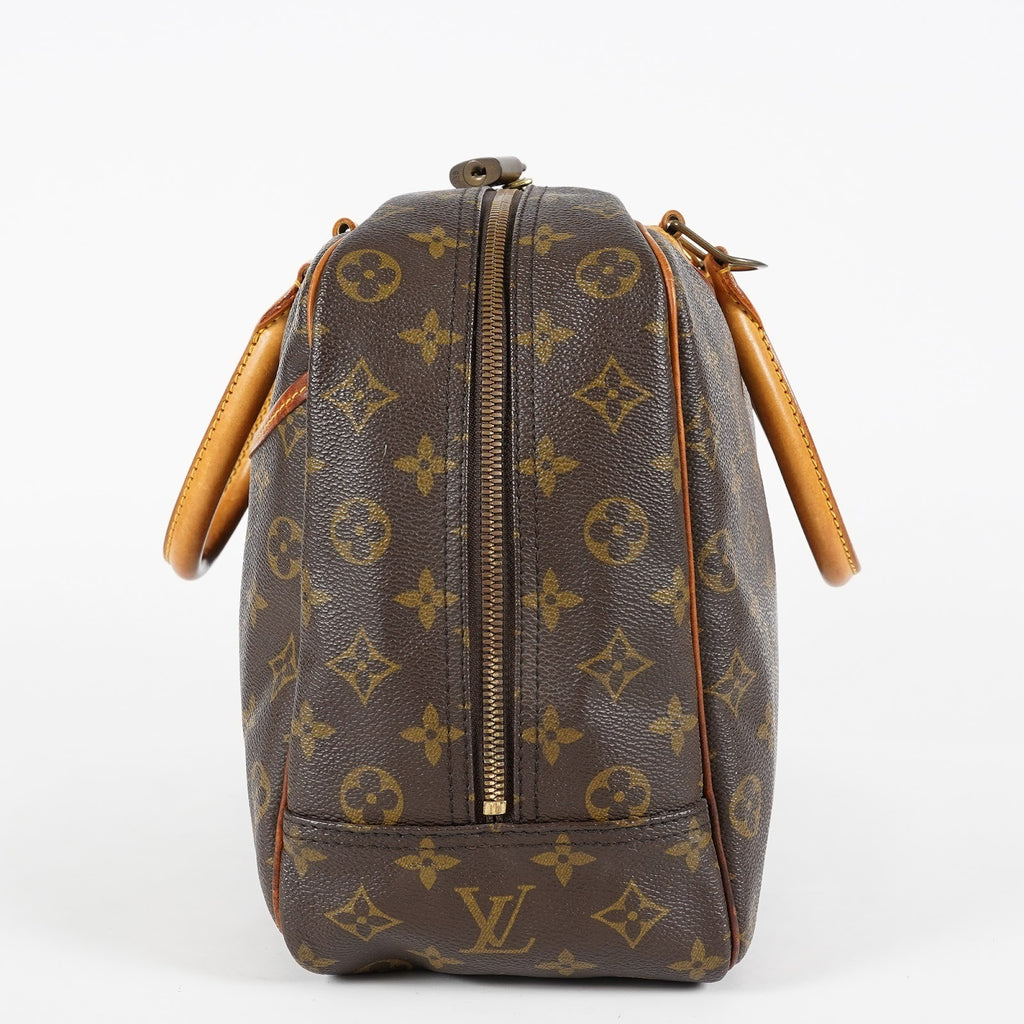 Louis Vuitton Deauville M47270 Monogram Canvas Brown Handbag Used 07E222640027