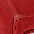 Hermes Fourre Tout GM Tote Bag Brick Red Canvas Used Vintage Women 07E16715009