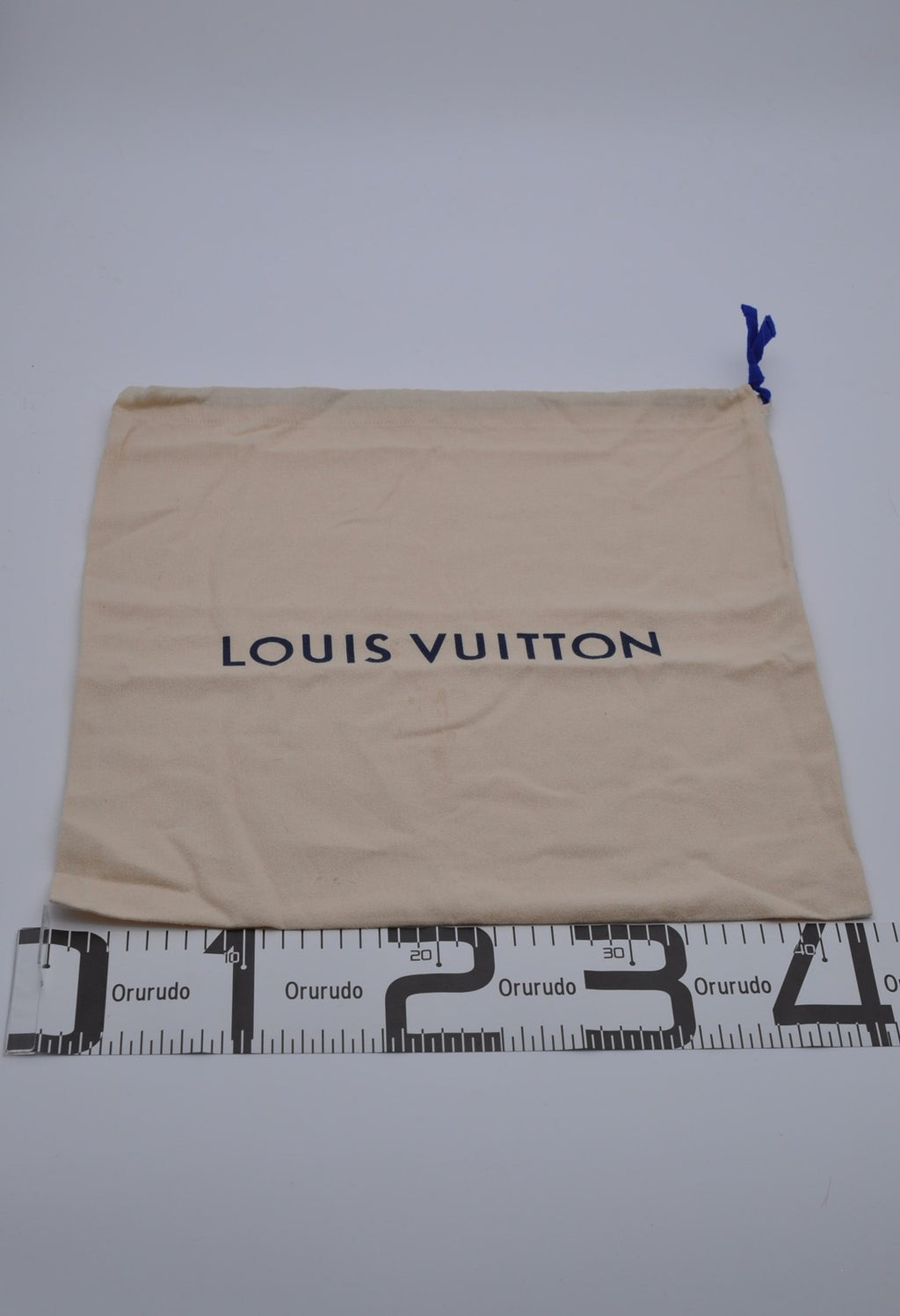 Louis Vuitton Dust Bag Storage Pouch Drawstring Beige Logo Authentic 39x26